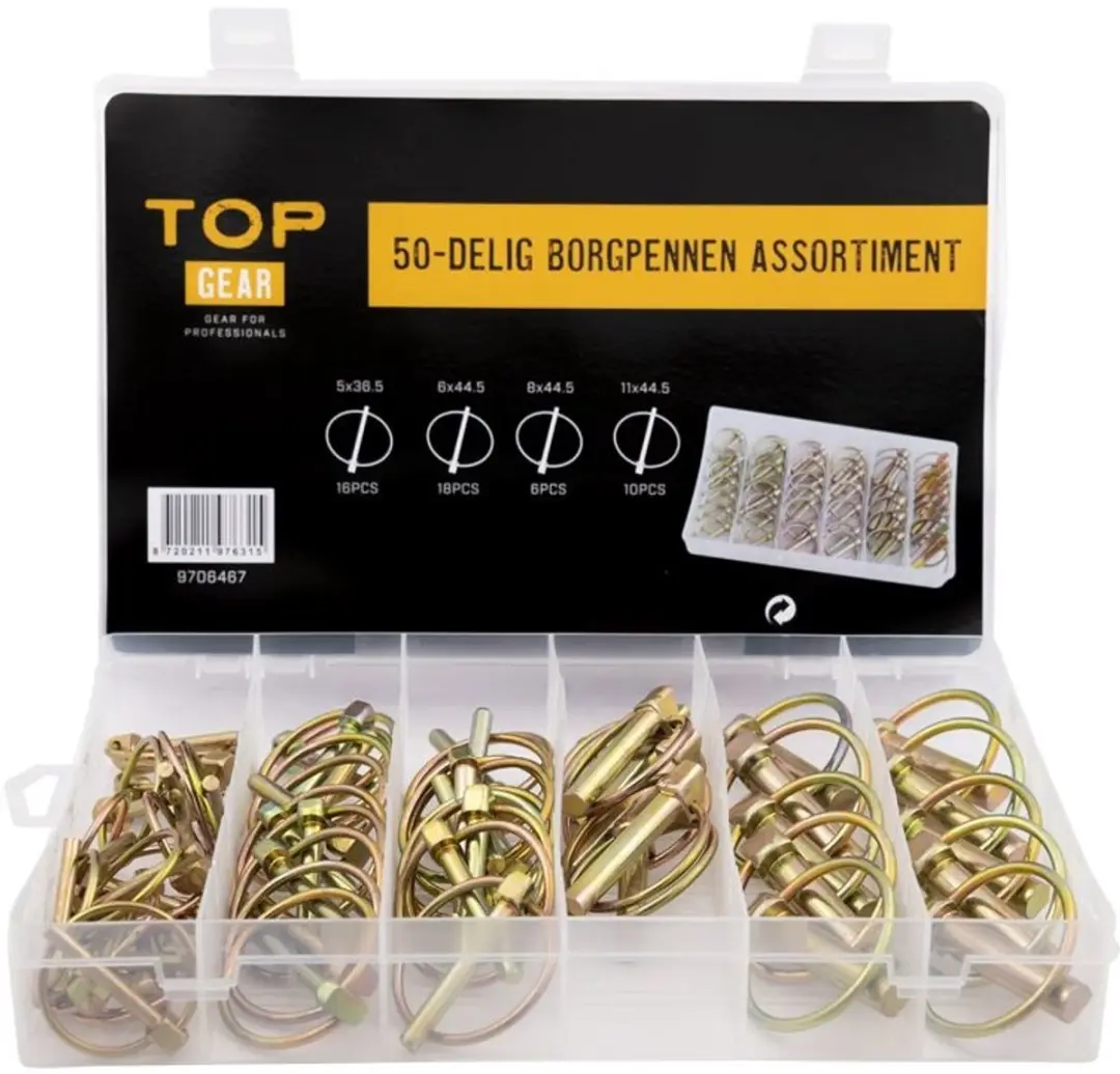 Topgear Assortiment borgpennen 50 delig