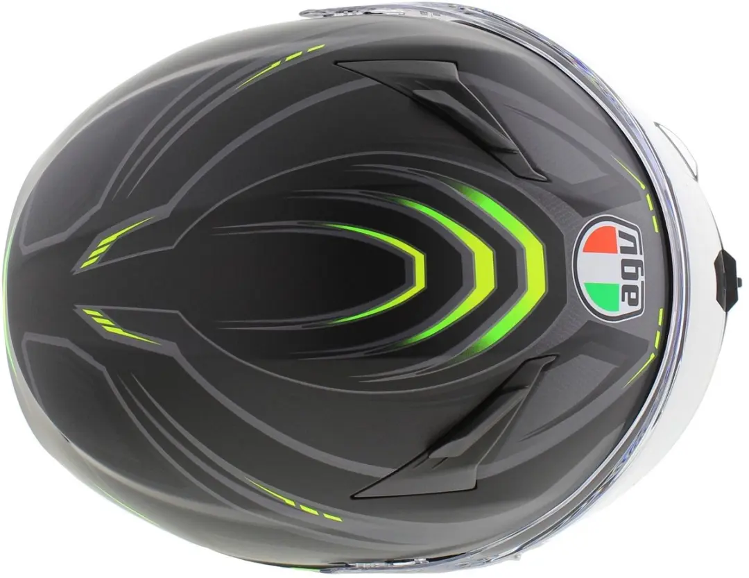 AGV K3 Motorhelm - S - Mat zwart/fluo geel