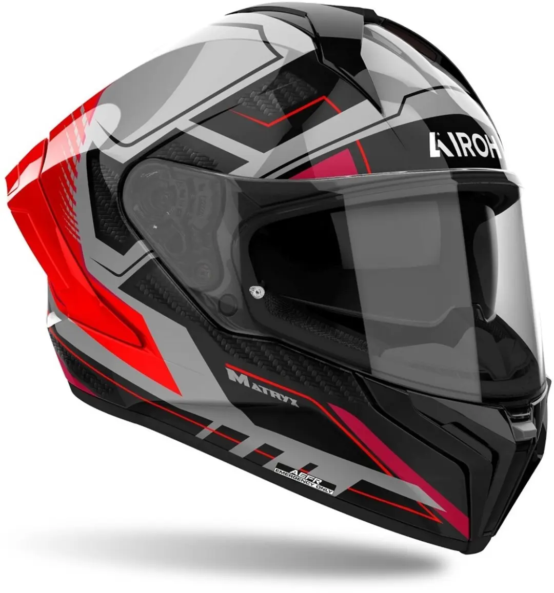 Airoh Matryx Rocket Integraalhelm - XL - Rood Fluo Gloss