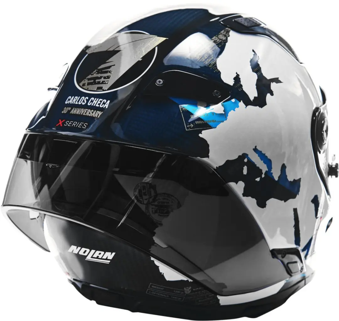 Nolan X-804 RS Ultra Carbon 30th Anniversary Integraalhelm - L - Blauw - afbeelding 6 van 6