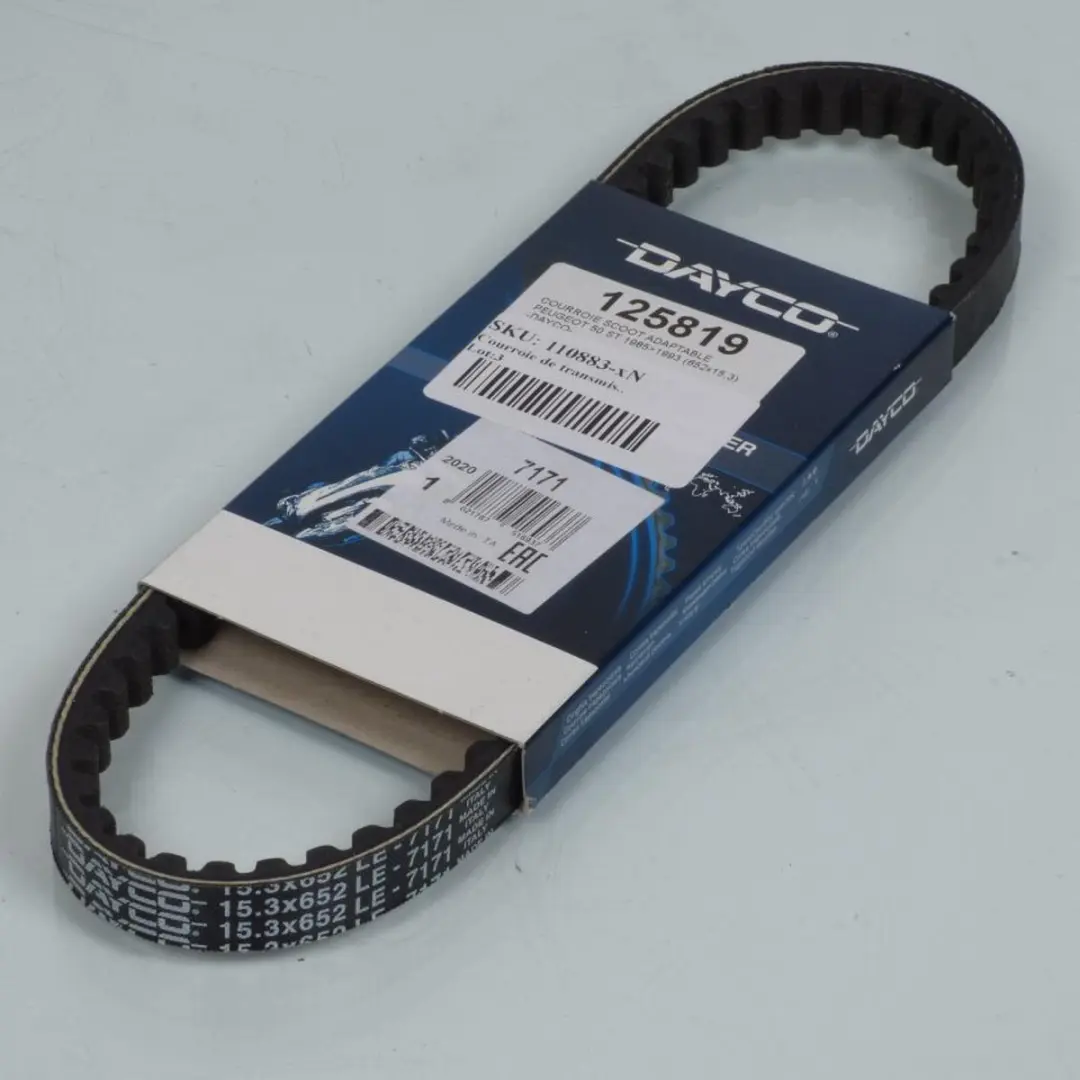 dayco transmissieriem voor peugeot 50 st scooter 1985 tot 1993 nieuw
