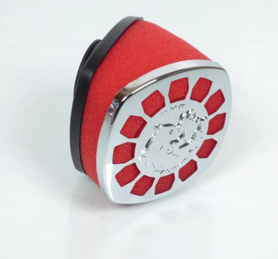 Cornet filtre à air Ø32mm coudé 30° Malossi rouge 0411450 E14 pour moto scoo