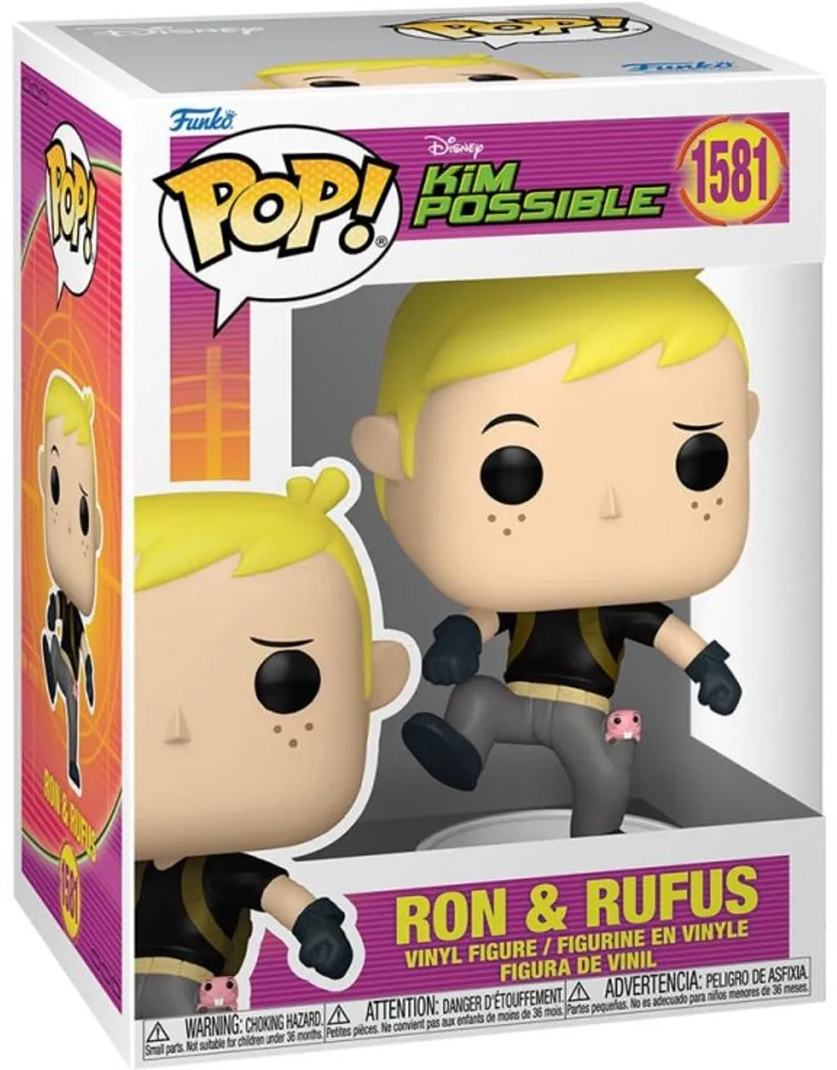 Funko Pop! Disney Kim Possible Ron & Rufus #1581
