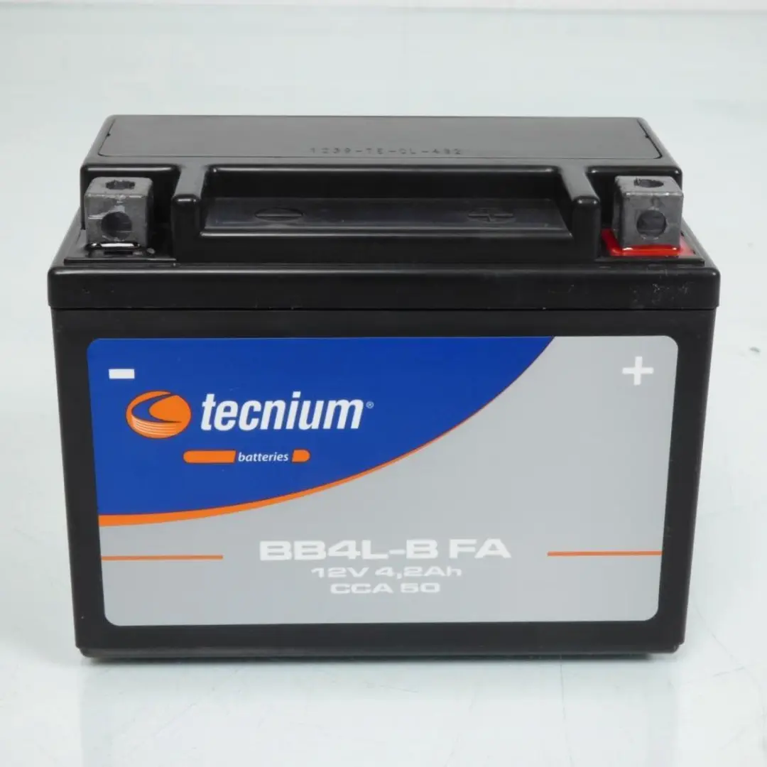 Batterie SLA Tecnium pour Scooter Peugeot 50 Looxor 2001 à 2003 YB4L-B / 12V 4.