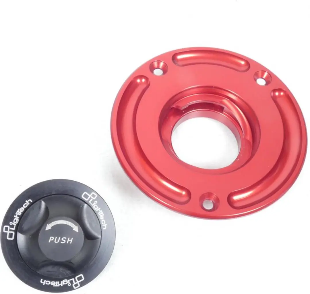 Bouchon de réservoir Lightech Racing Rouge pour moto Suzuki 250 GT 1973-78 Neuf