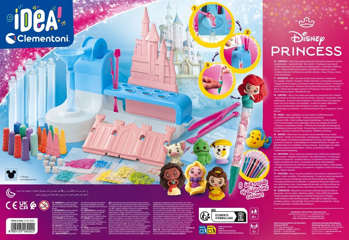 Clementoni Idea Pen Creator Studio Disney Princess - Multikleur - afbeelding 6 van 6