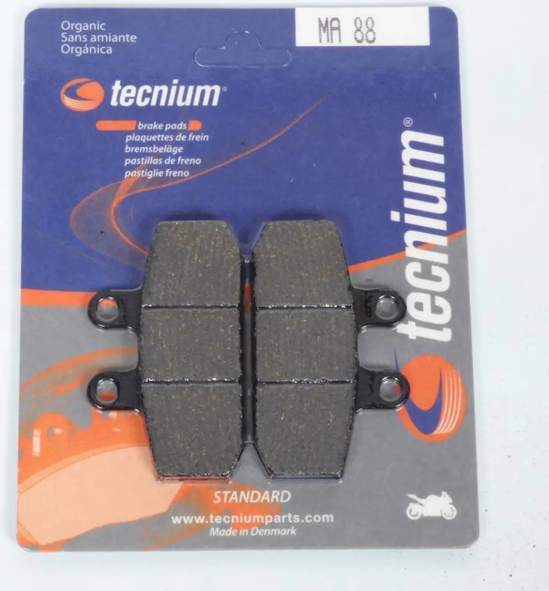 tecnium remblokje voor honda 125 nx motorfiets 1990 tot 1998 ma88 / voor nieuw