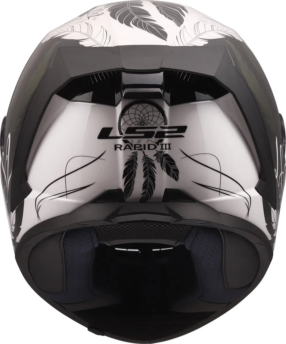 LS2 FF820 Rapid III Boho Helm - S - Zwart/Rood/Wit