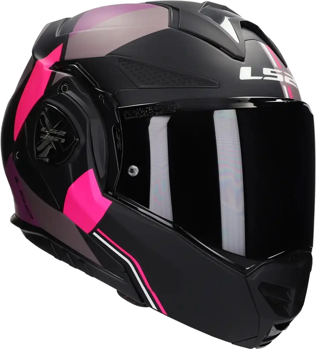 LS2 Advant X FF901 Helm - Mat Zwart/Rosa - Maat S