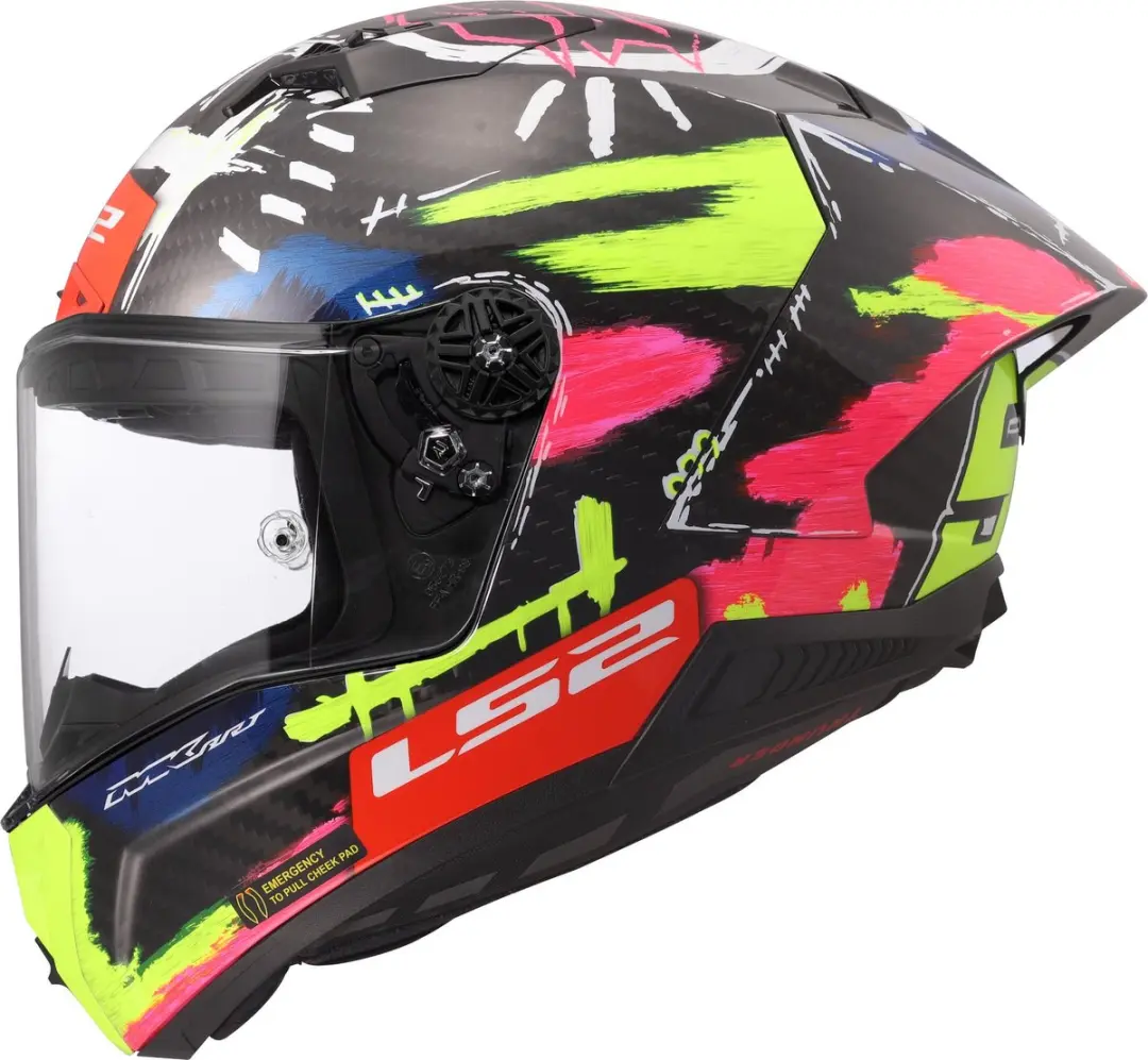 LS2 FF805 Thunder GP Aero Replica Aldeguer Helm - S - Zwart/rood/geel