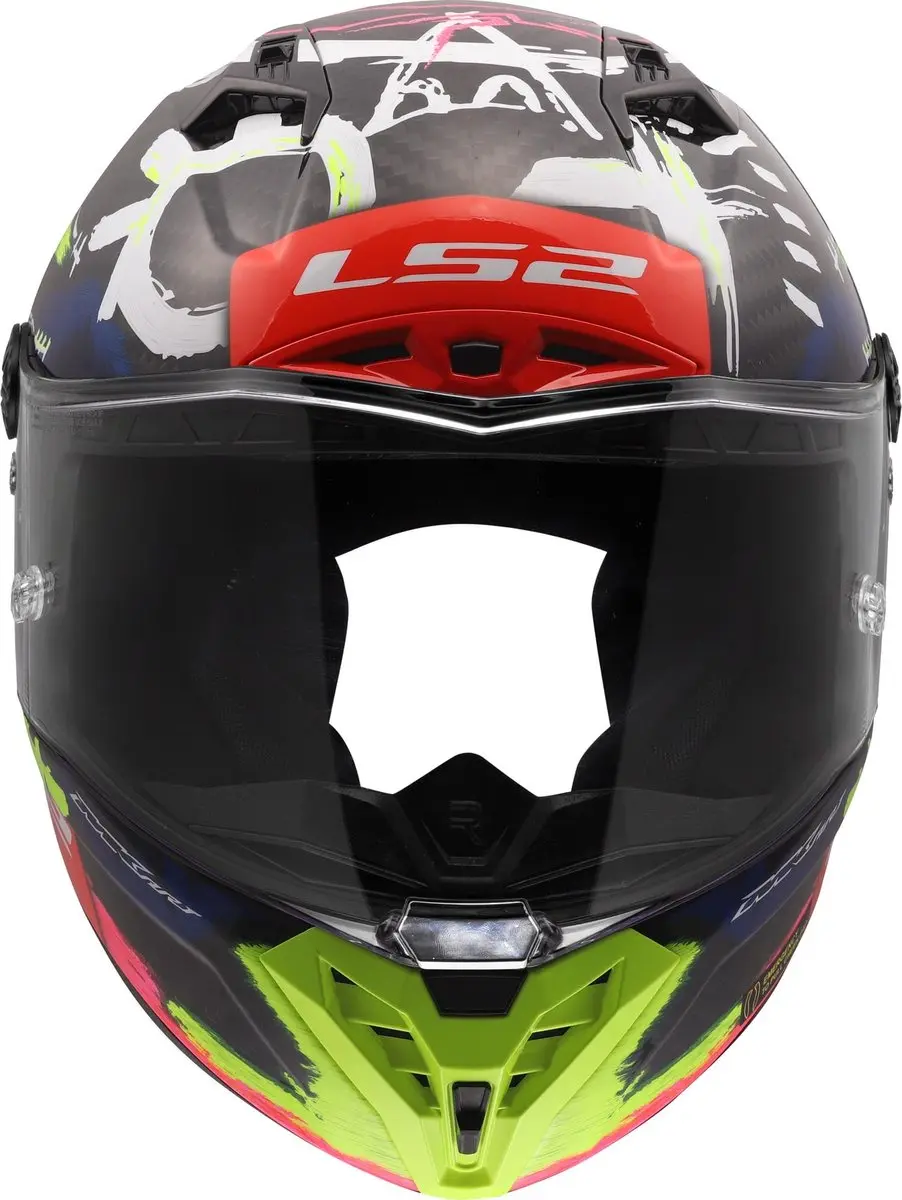 LS2 FF805 Thunder GP Aero Replica Aldeguer Helm - S - Zwart/rood/geel