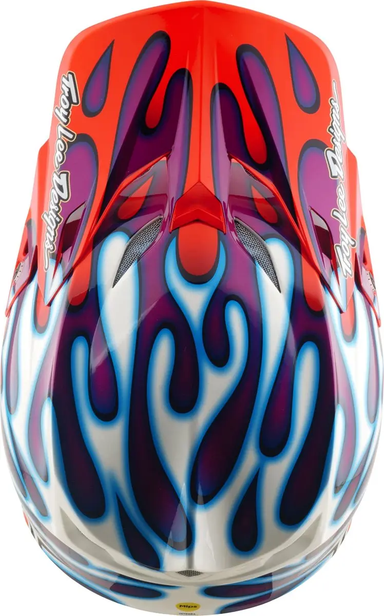 Troy Lee Designs SE5 Composite MIPS Motocrosshelm - XS - Paars/wit