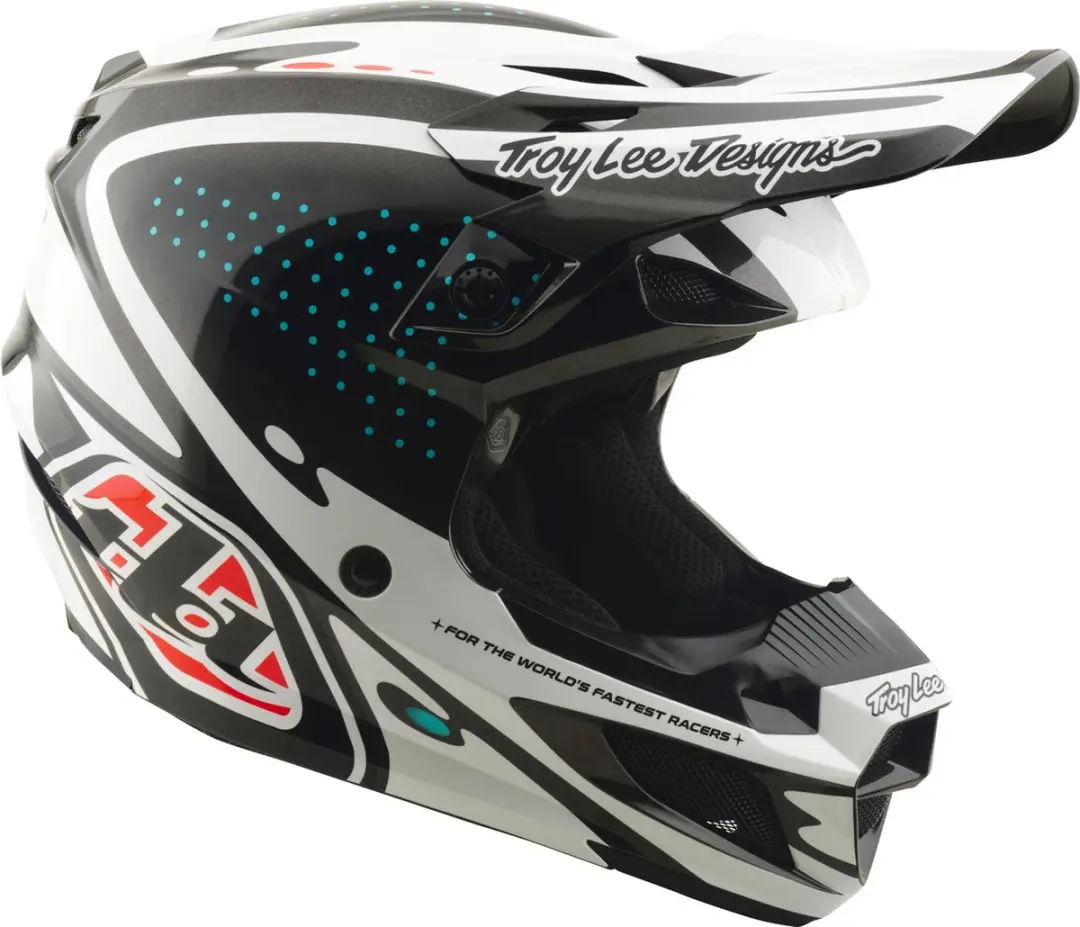 Troy Lee Designs SE5 Polycarbonate MIPS Motocrosshelm - XL - Zwart/Wit