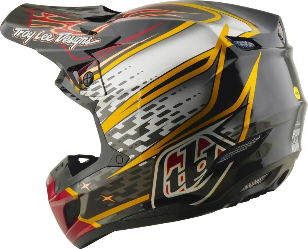 Troy Lee Designs SE5 Composite MIPS Motocrosshelm - M - Zwart/grijs