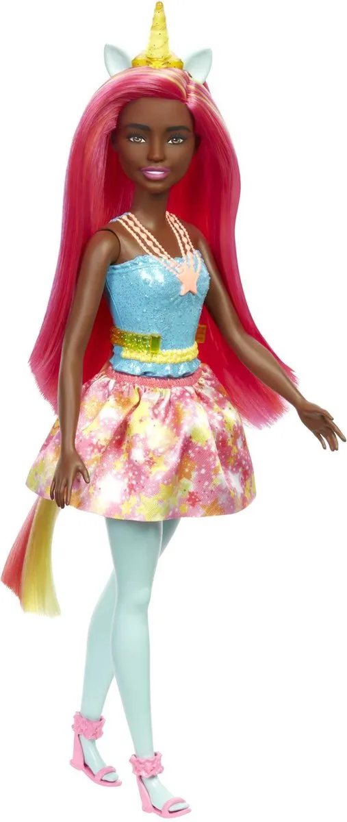 Barbie Dreamtopia Eenhoorn Modepop HGR18 - Rood