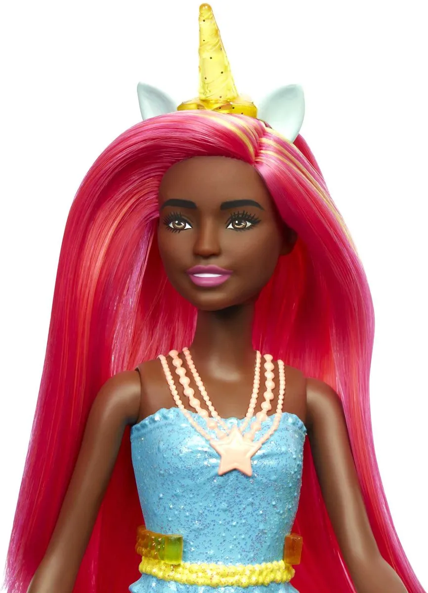 Barbie Dreamtopia Eenhoorn Modepop HGR18 - Rood