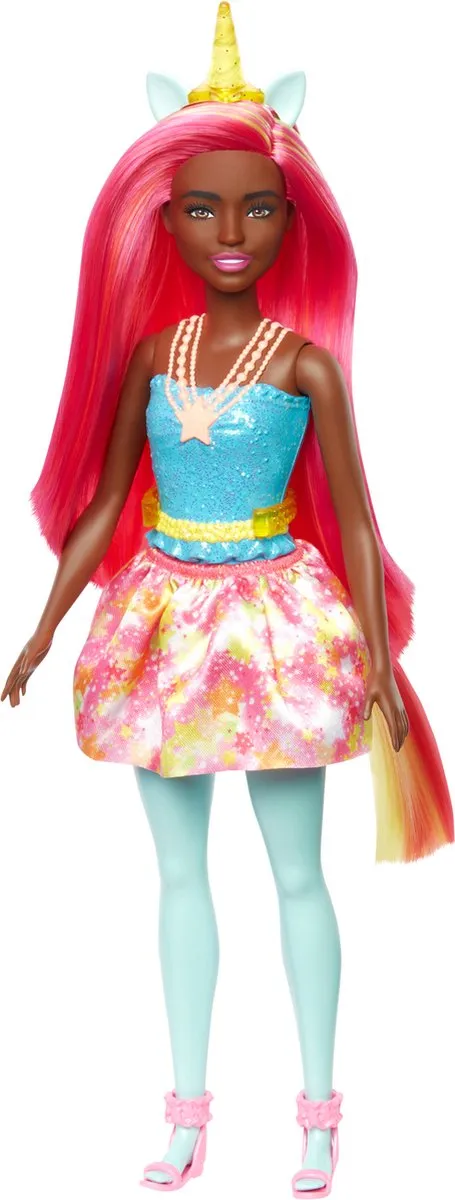Barbie Dreamtopia Eenhoorn Modepop HGR18 - Rood