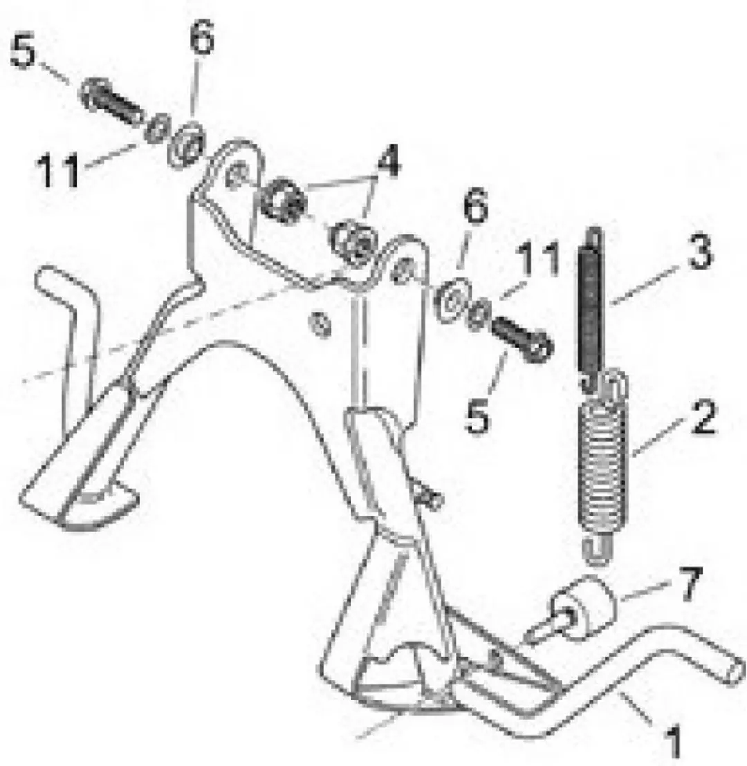 originele veer voor aprilia 300 scooter atlantic 2010-2011 8221204 nieuw