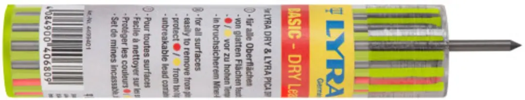 Lyra Vulpotloden Basic Dry Set 12-delig - Zwart/Rood/Geel