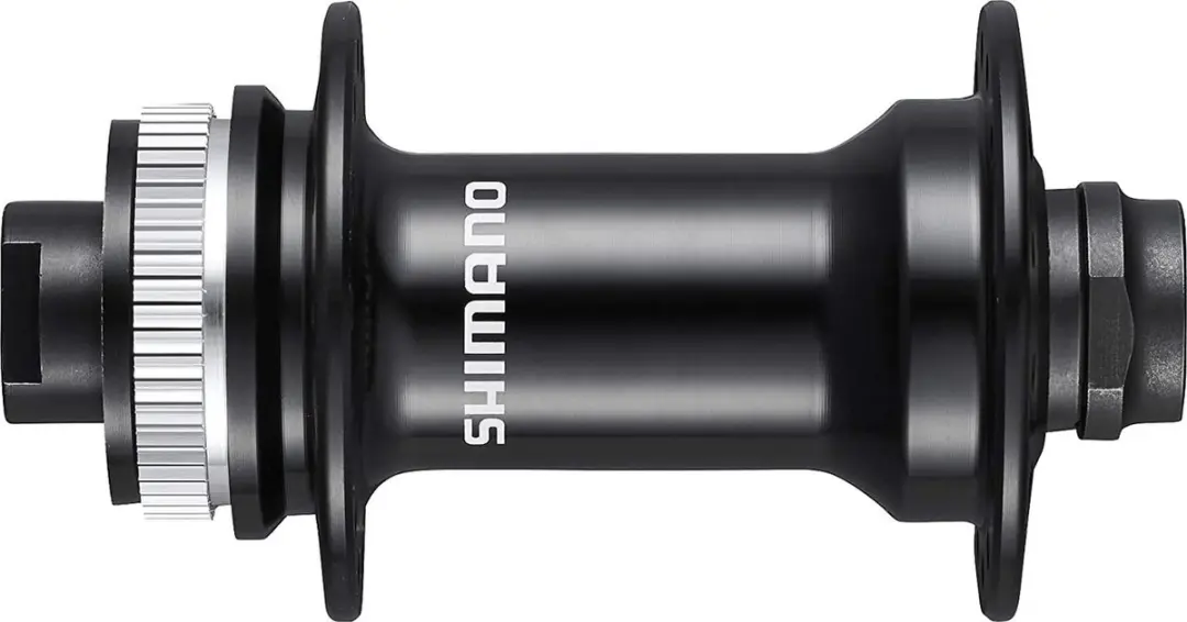 Shimano voornaaf, 32-gaats, 12 mm steekas, zwart