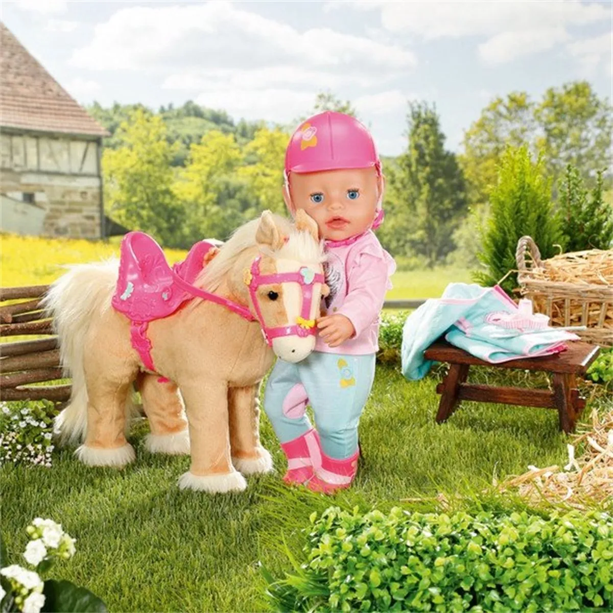Baby Born Mijn Schattige Paard Poppenknuffel - Beige