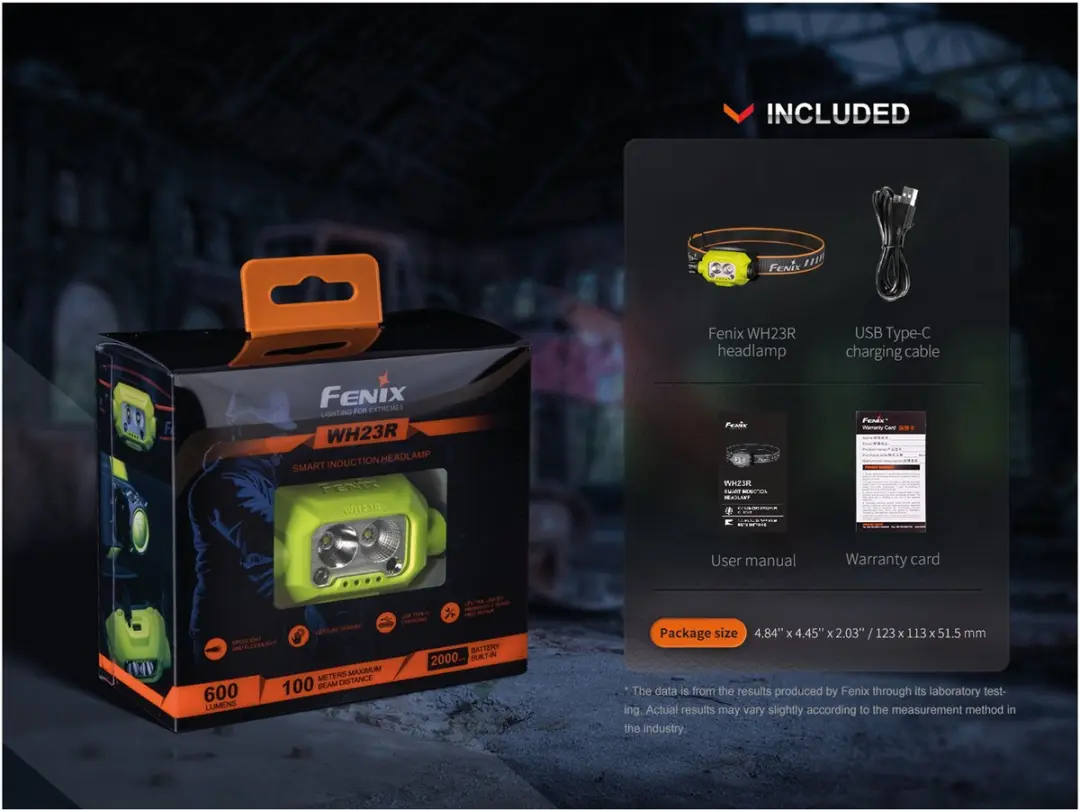 Fenix WH23R Hoofdlamp 600 Lumen - Groen