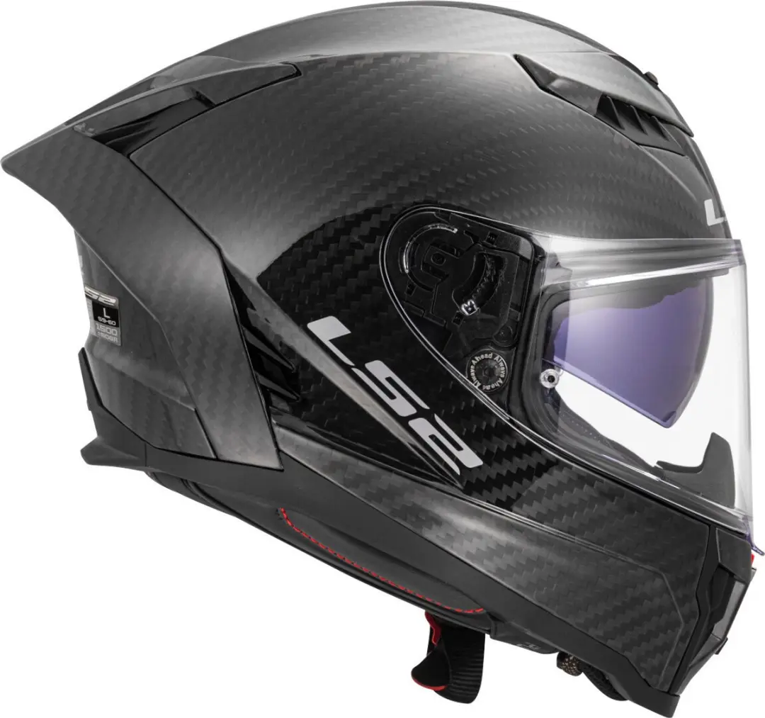 LS2 FF807 Dragon Mat Carbon Integraalhelm - XS Zwart