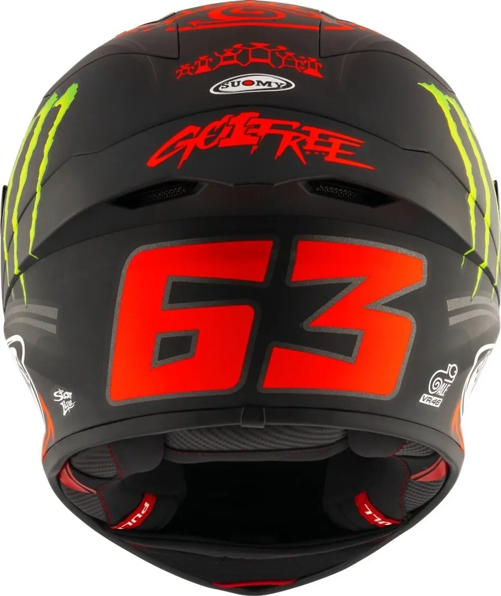Suomy S1-XR GP Bagnaia Monster Replica 2024 Integraalhelm - Zwart/Rood