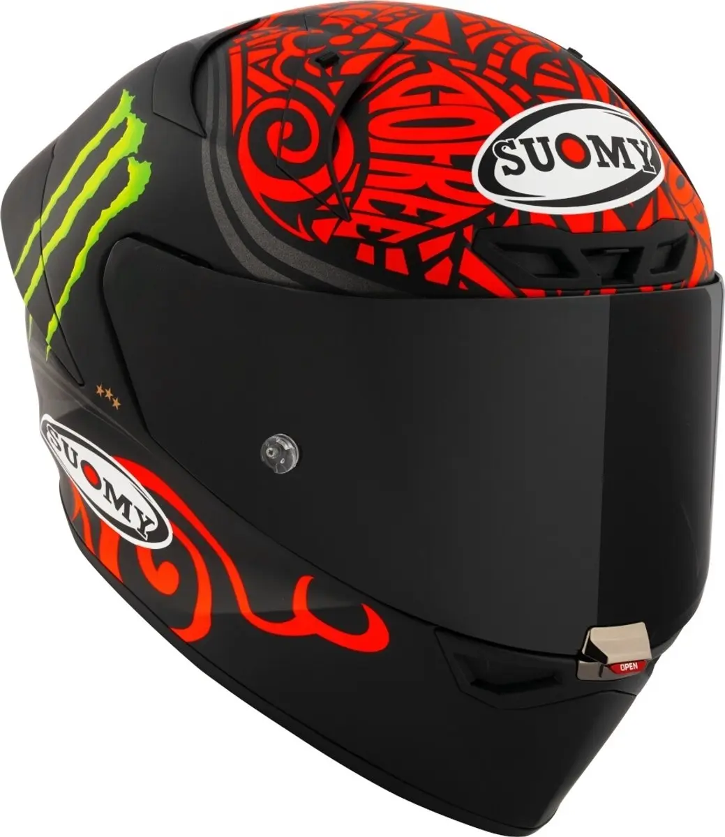 Suomy S1-XR GP Bagnaia Monster Replica 2024 Integraalhelm - Zwart/Rood