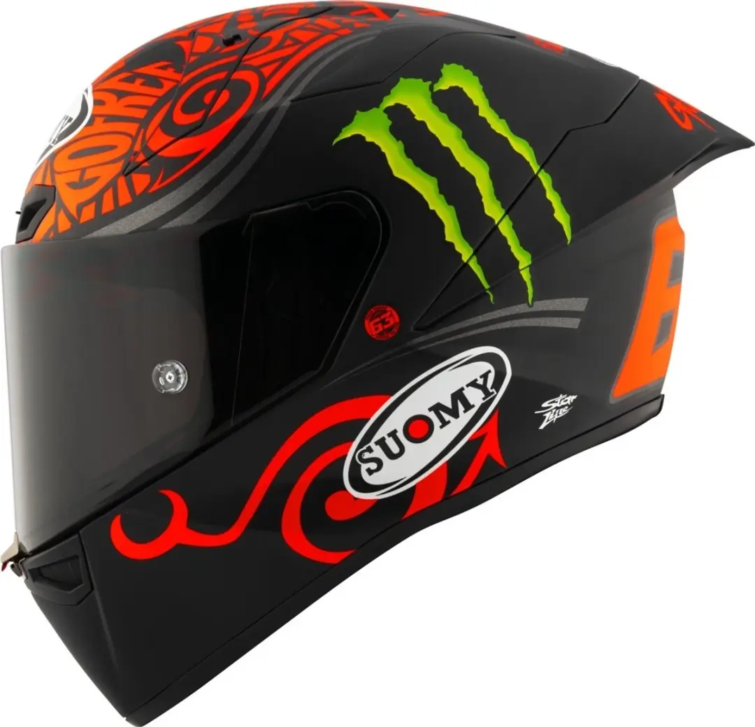 Suomy S1-XR GP Bagnaia Monster Replica 2024 Integraalhelm - Zwart/Rood
