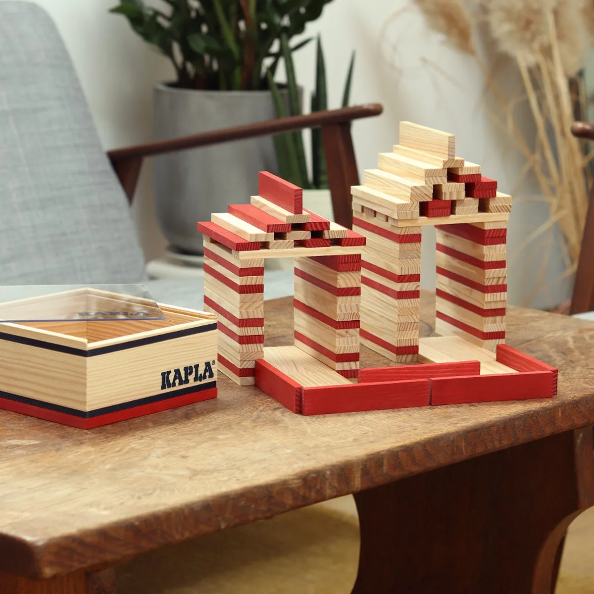 KAPLA Constructiespeelgoed Rood - 40 Plankjes
