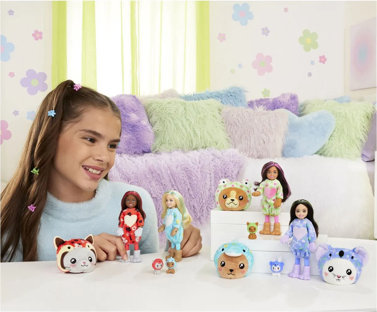 Barbie Cutie Reveal Pop HRK28 Kitten Rode Panda