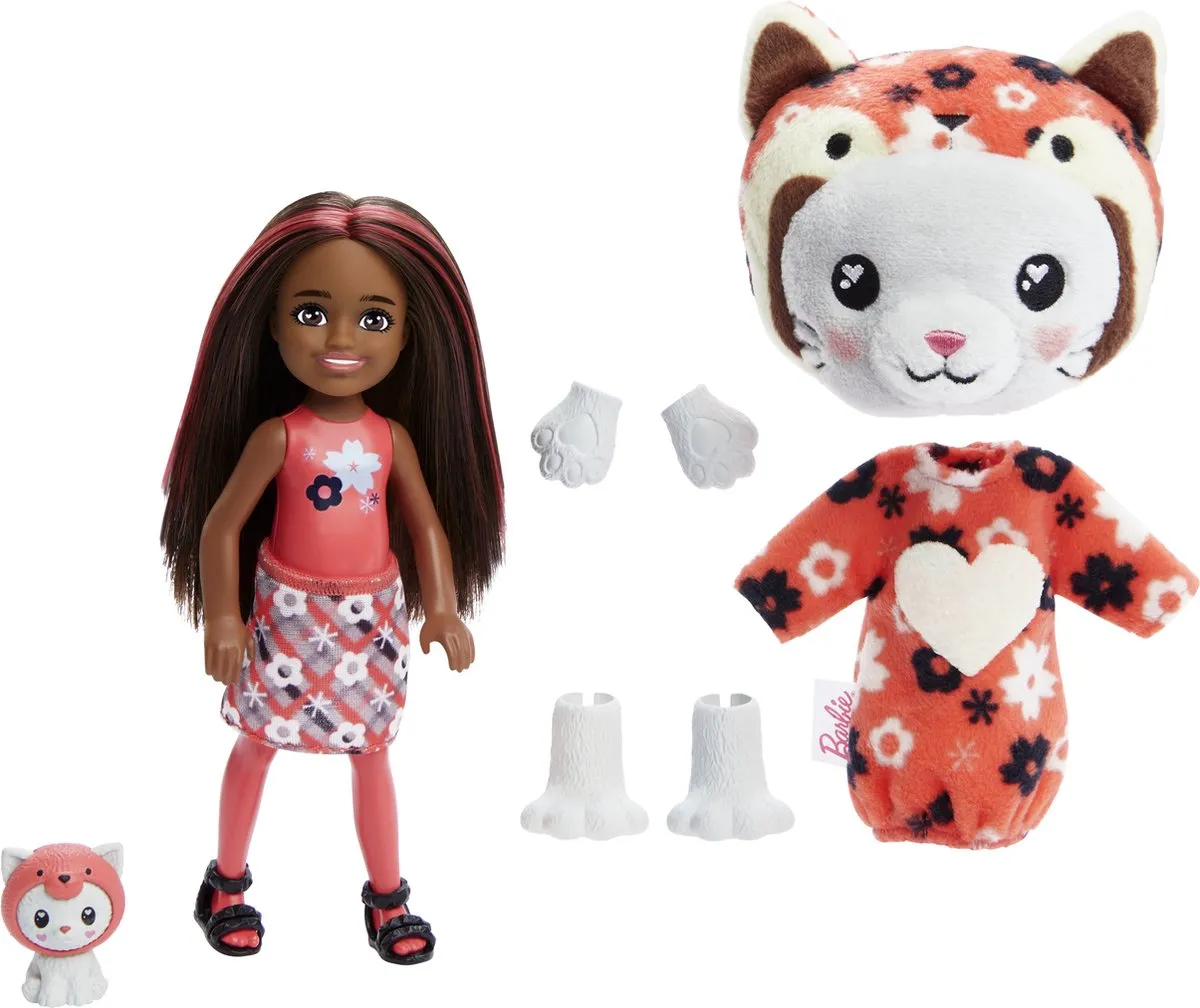 Barbie Cutie Reveal Pop HRK28 Kitten Rode Panda