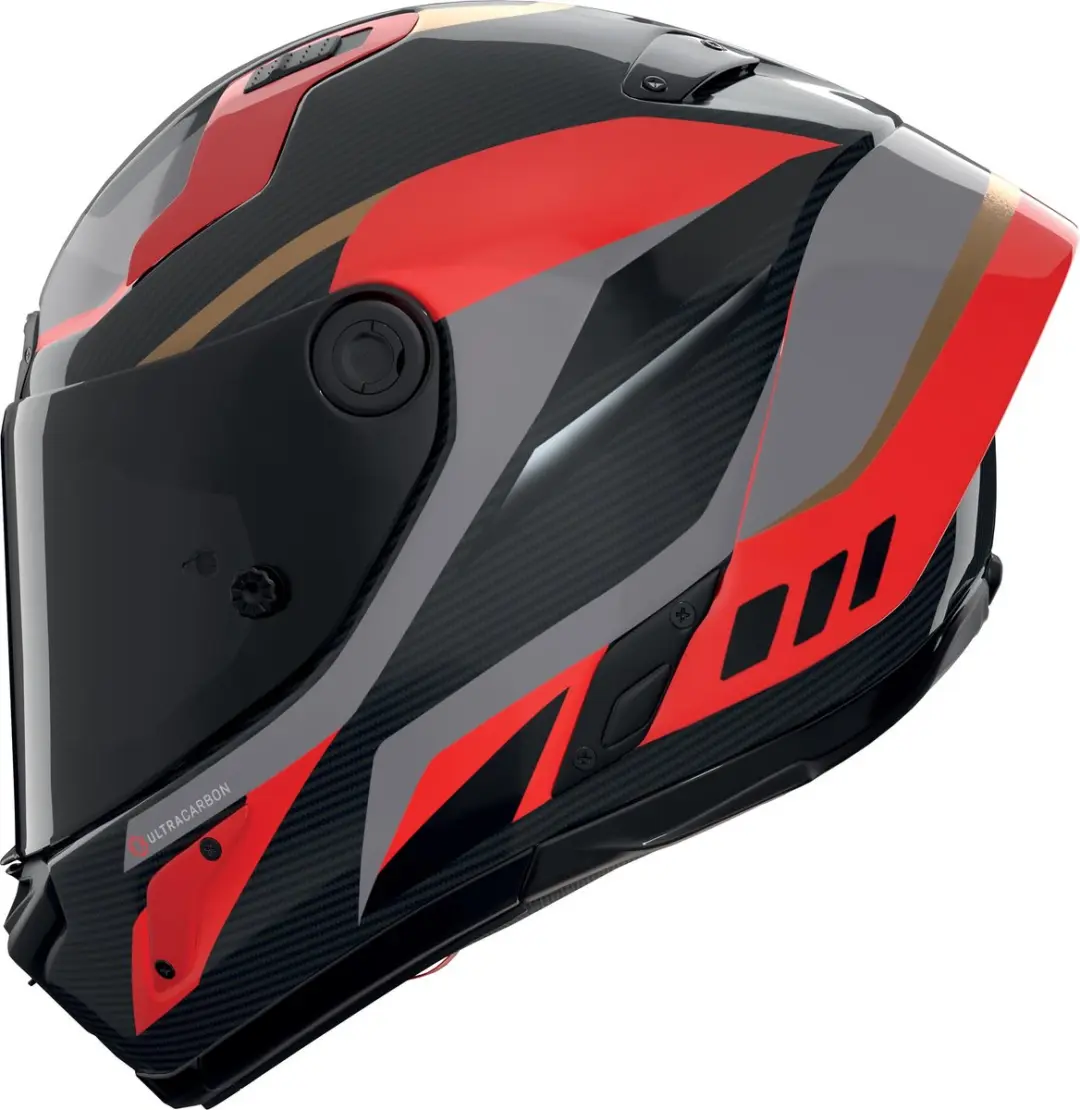 Nolan X-804 RS Ultra Carbon Lesmo Helm - S - Grijs/rood - afbeelding 5 van 6