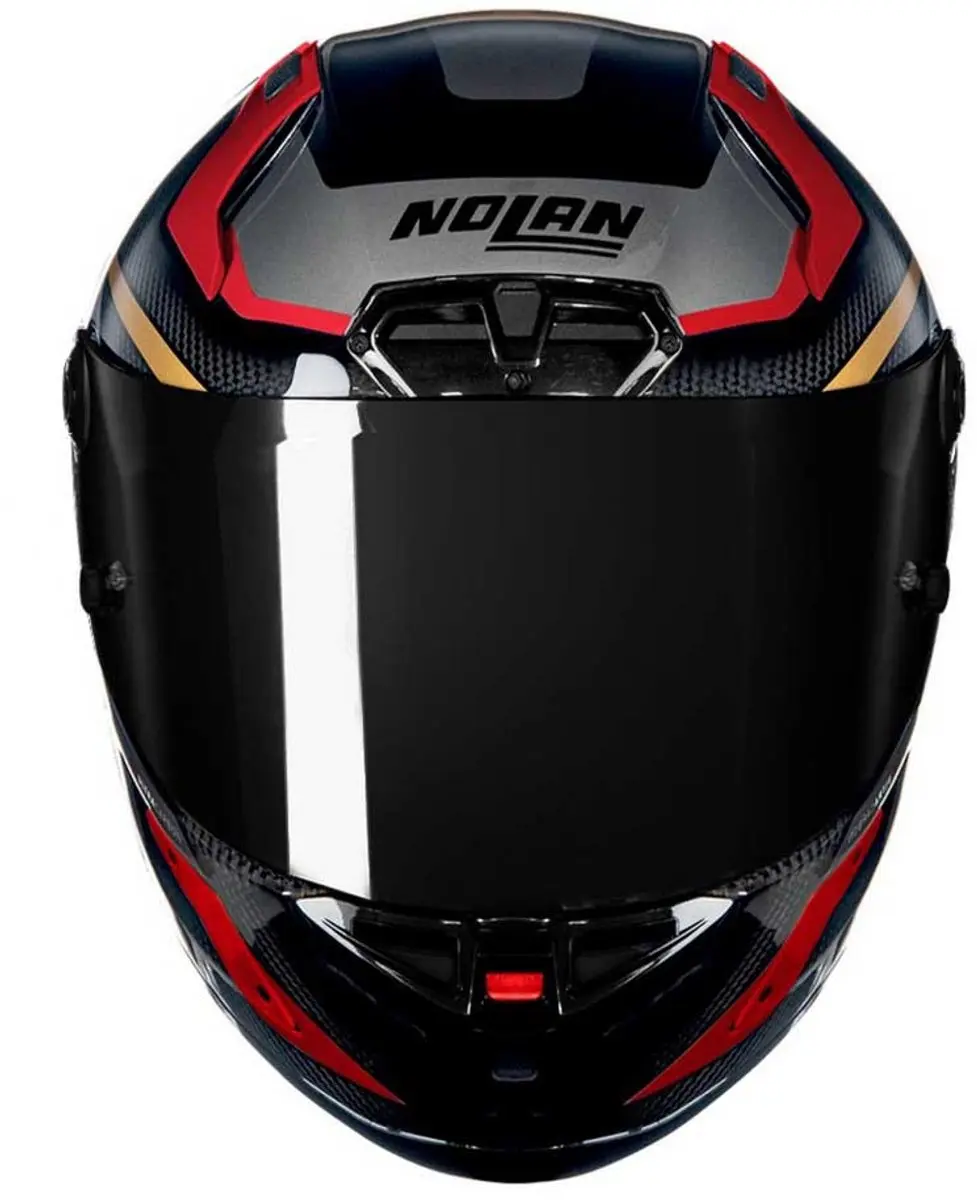 Nolan X-804 RS Ultra Carbon Lesmo Helm - S - Grijs/rood - afbeelding 4 van 6