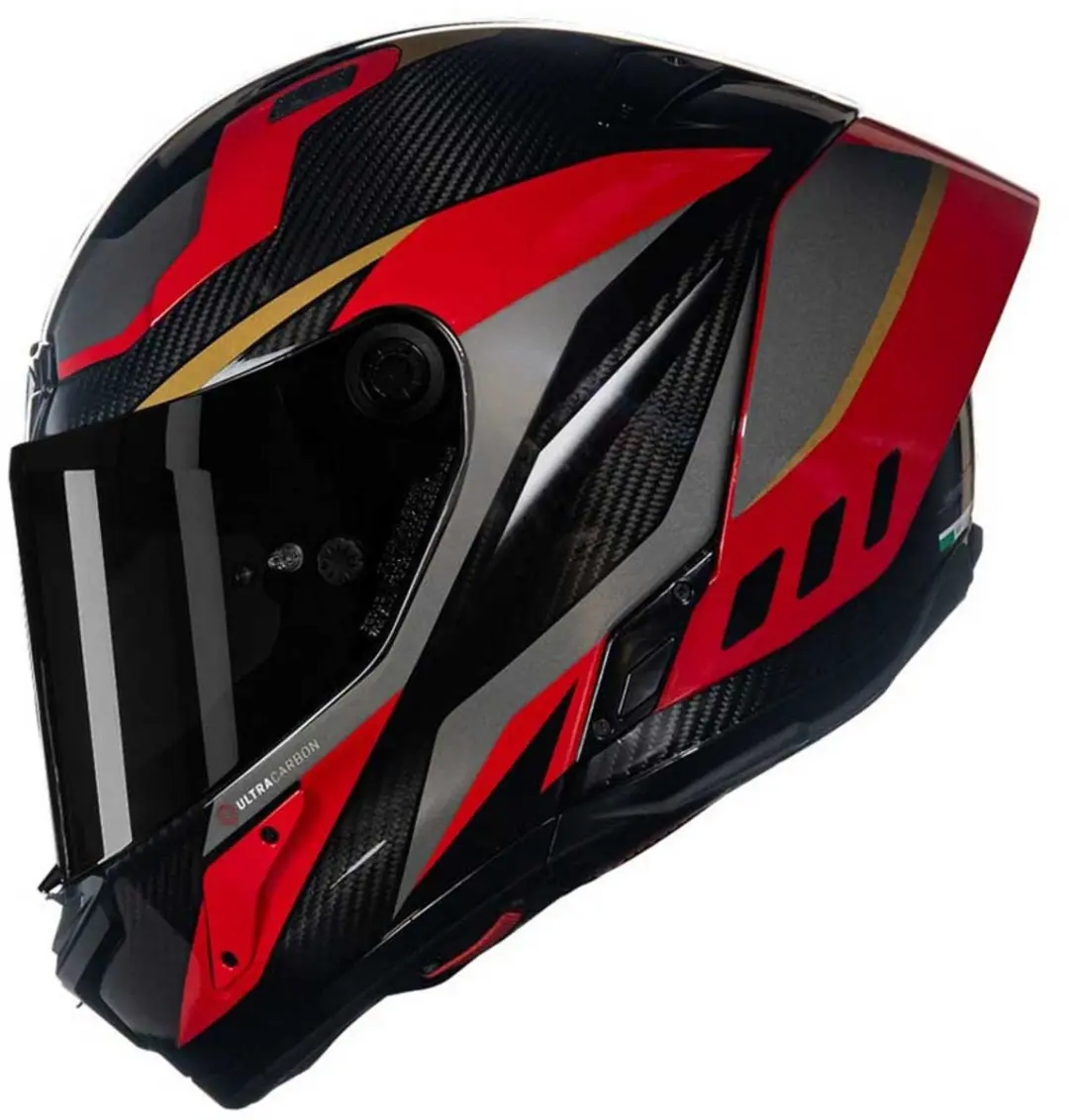Nolan X-804 RS Ultra Carbon Lesmo Helm - S - Grijs/rood - afbeelding 2 van 6