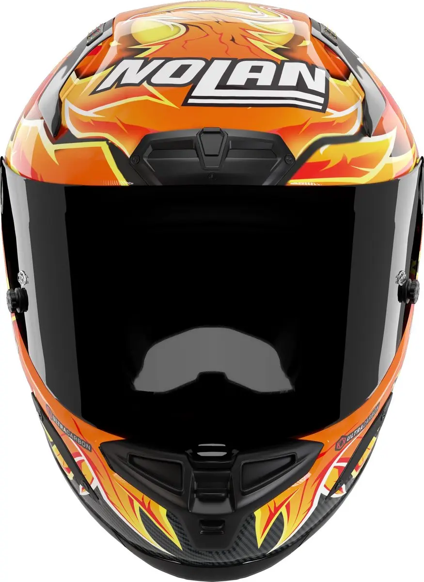 Nolan X-804 RS Replica Iannone Helm - XL Rood/Zwart - afbeelding 4 van 6