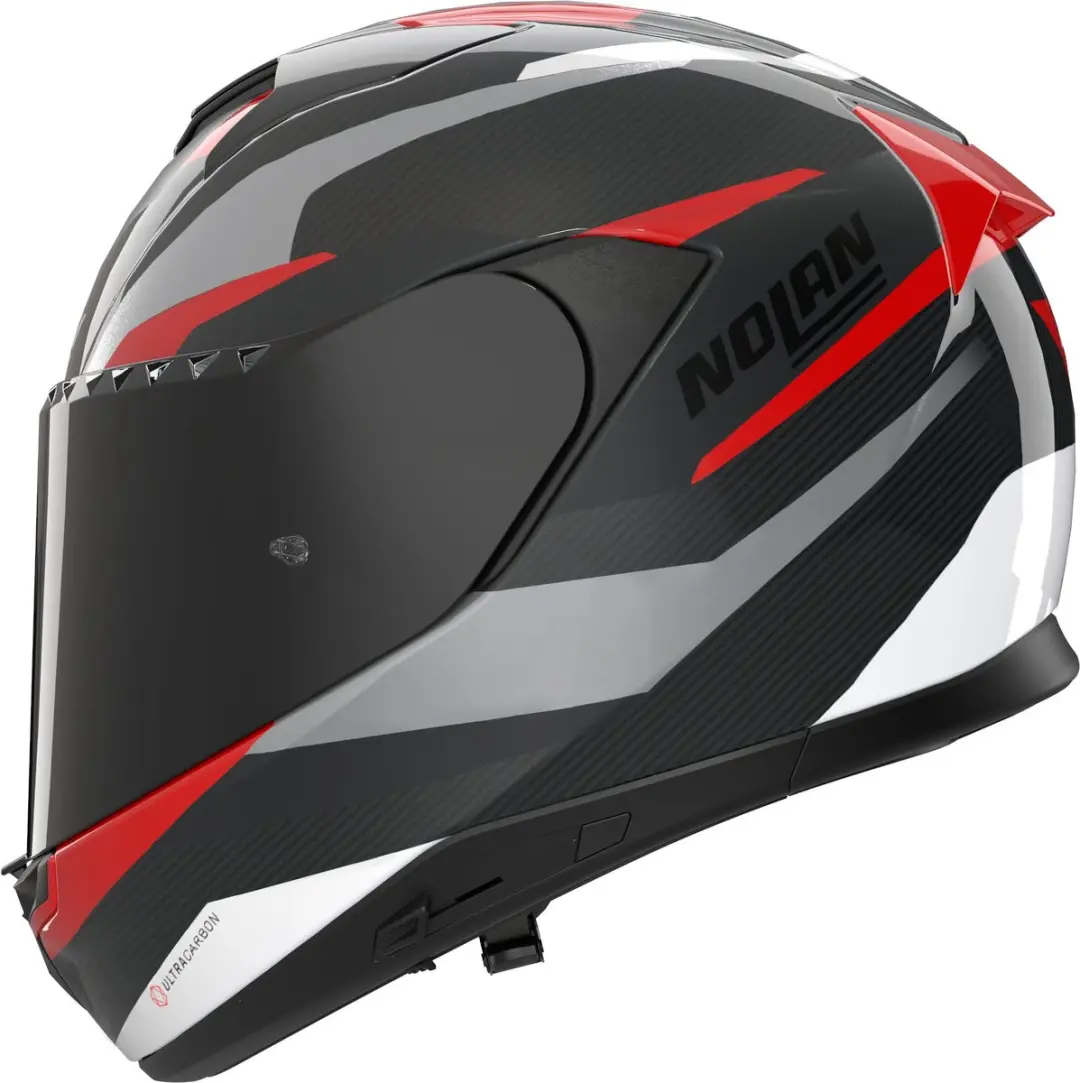 Nolan X-904 Ultra Carbon Calibro Helm - XS - Zwart/grijs/rood