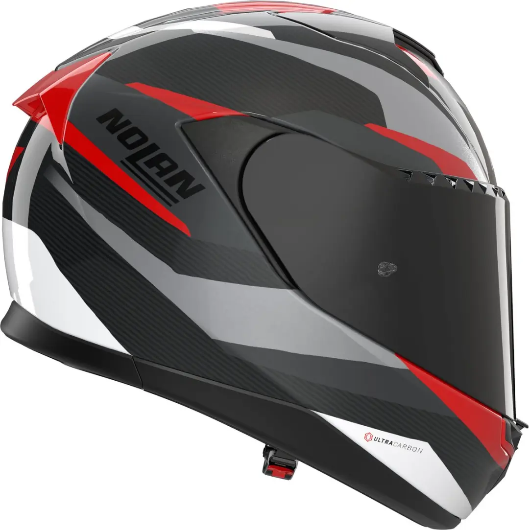 Nolan X-904 Ultra Carbon Calibro Helm - XS - Zwart/grijs/rood