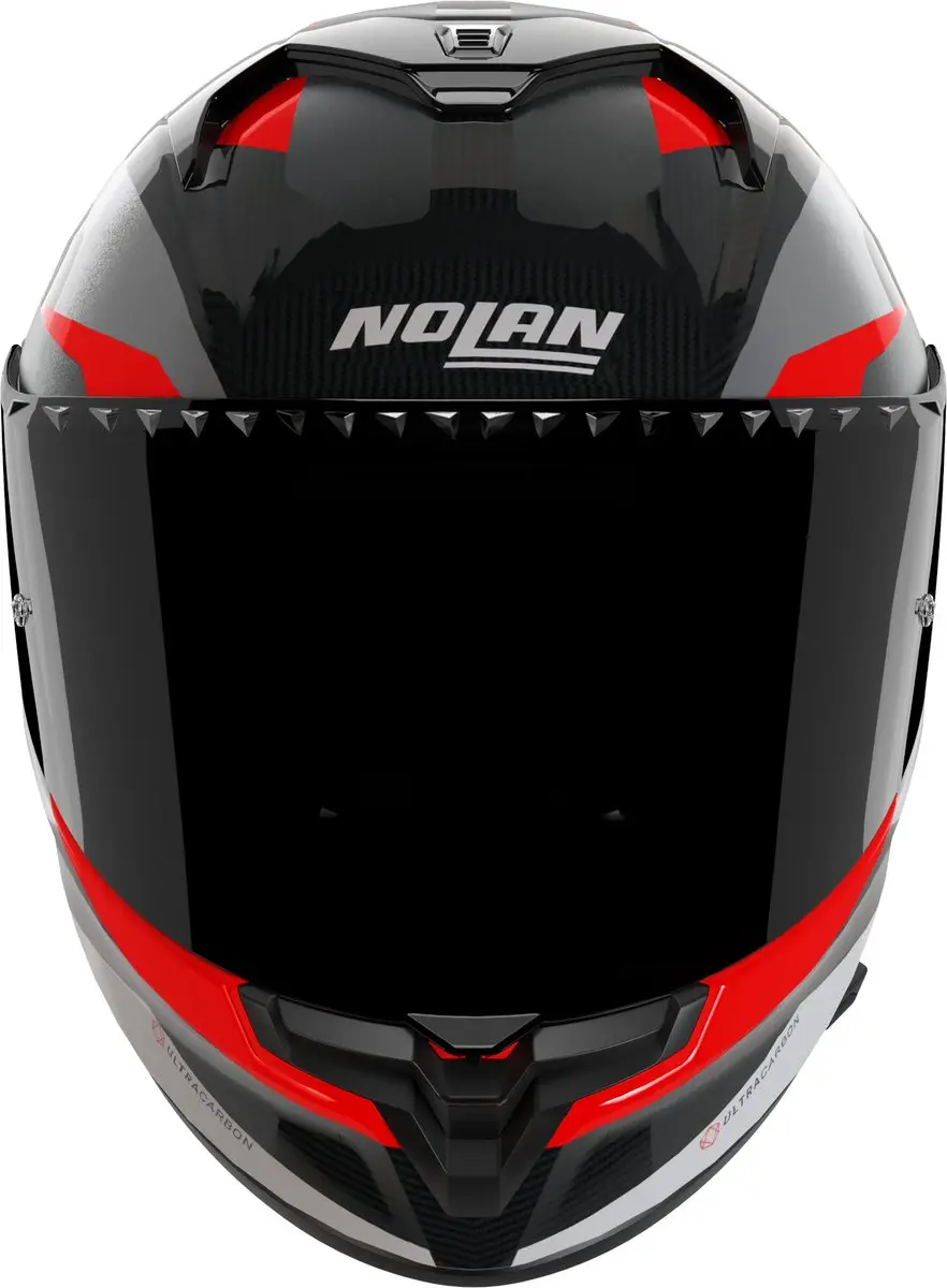 Nolan X-904 Ultra Carbon Calibro Helm - XS - Zwart/grijs/rood