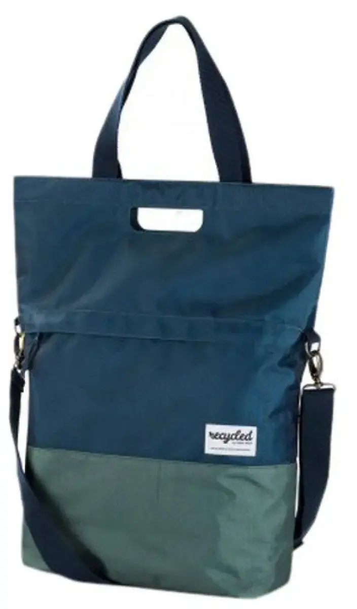 URBAN PROOF 20L Shopper Fietstas - Blauw/Groen