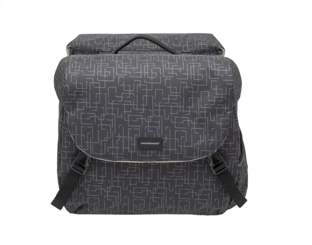 New Looxs Ivy Mondi Joy Dubbele Fietstas 38L - Zwart