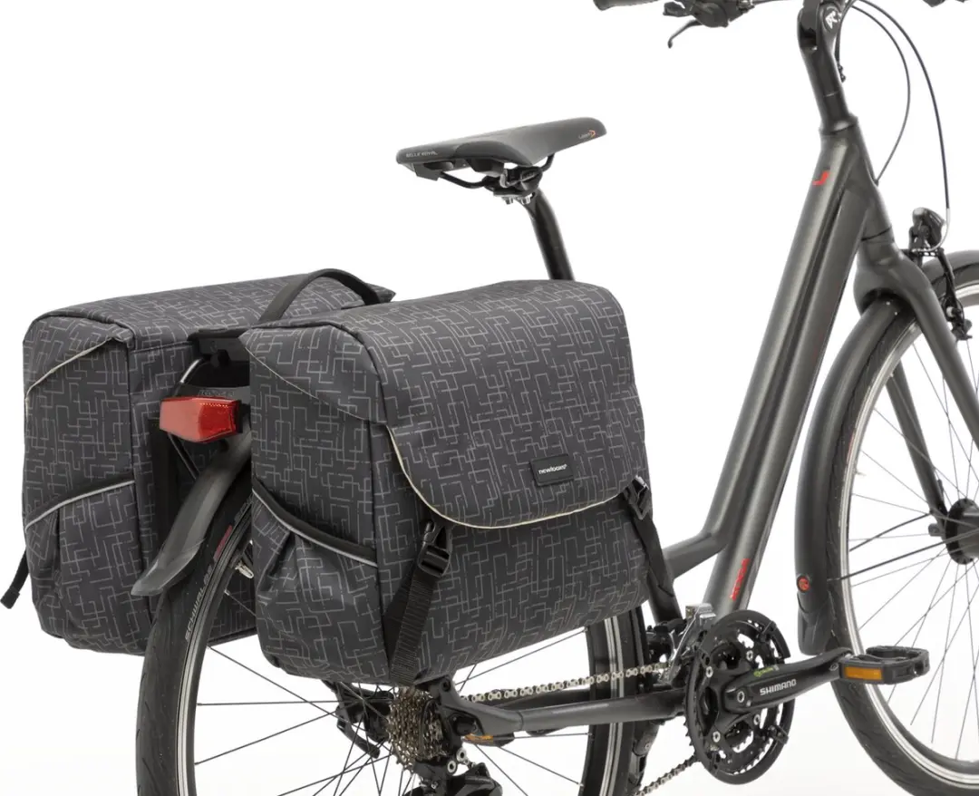 New Looxs Ivy Mondi Joy Dubbele Fietstas 38L - Zwart