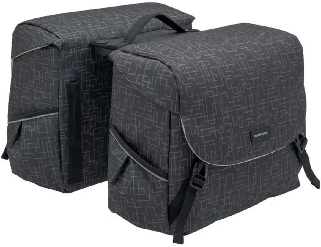 New Looxs Ivy Mondi Joy Dubbele Fietstas 38L - Zwart - afbeelding 6 van 6