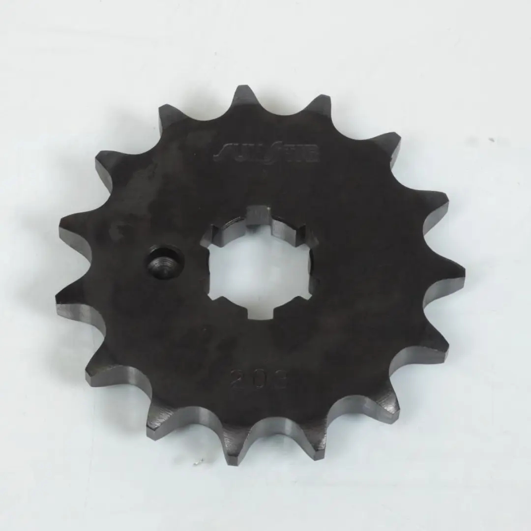 Pignon de sortie de boite Sunstar pour Moto Yamaha 125 MX 1974 à 1976 15 dents