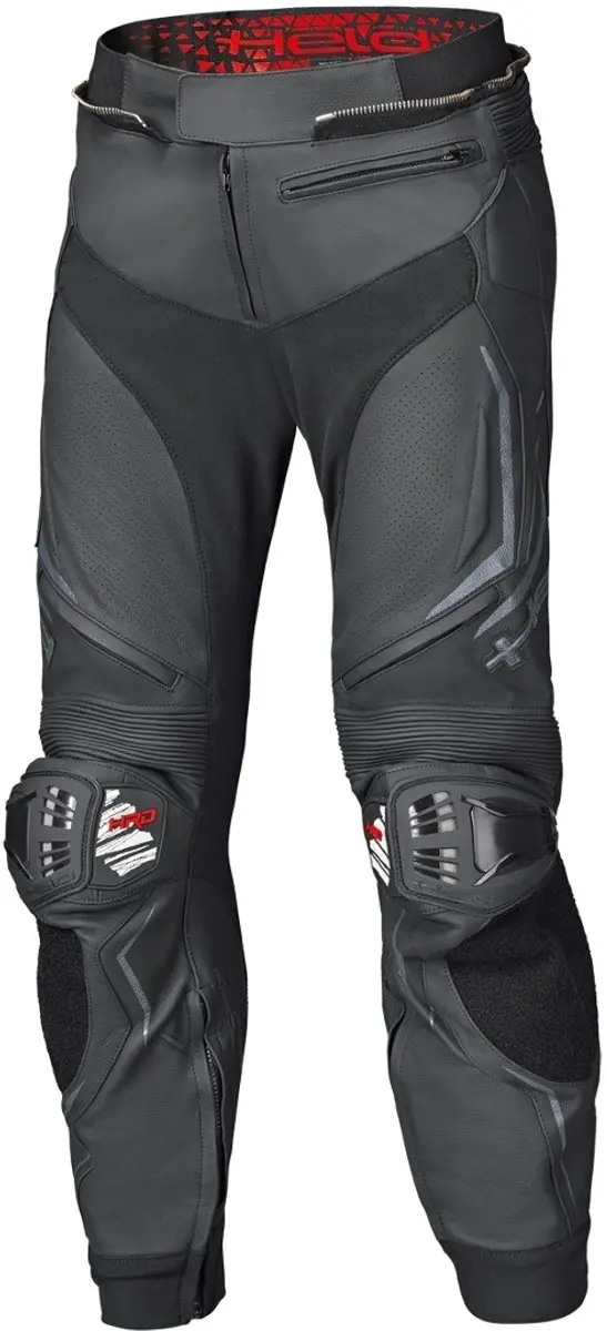 Held Grind II Zwart Leren Motorbroek