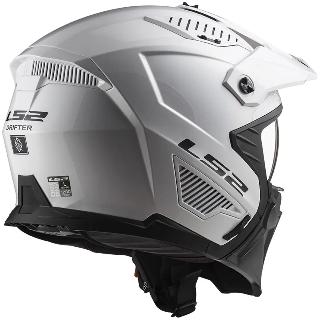 LS2 OF606 Drifter Solid Helm - M - Wit