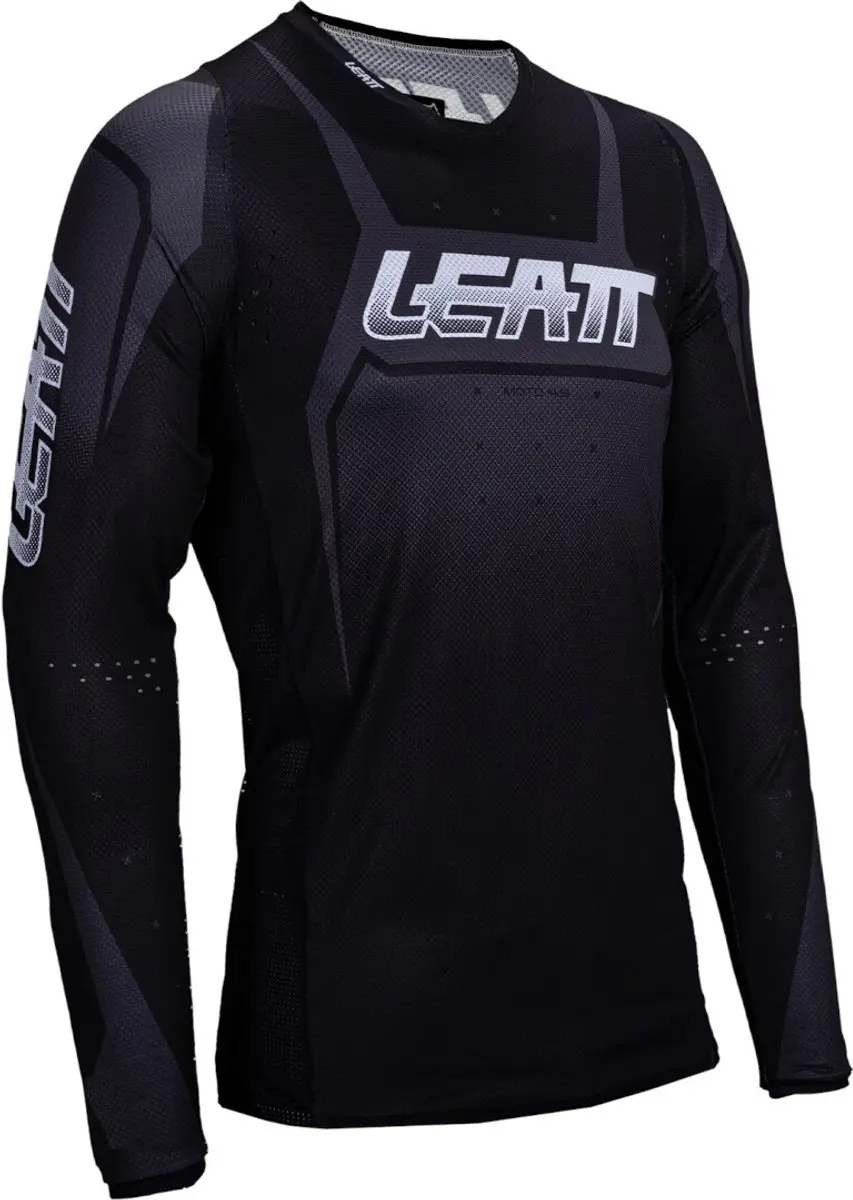 Leatt Moto 4.5 Lite Stealth Zwart Grijs Motocross Jersey -