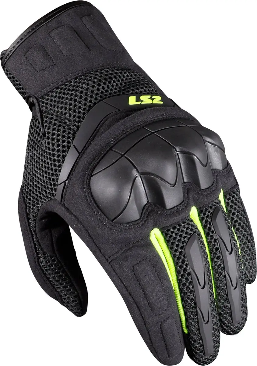 LS2 Handschoenen LS2 Kubra grijs / fluor geel maat XL