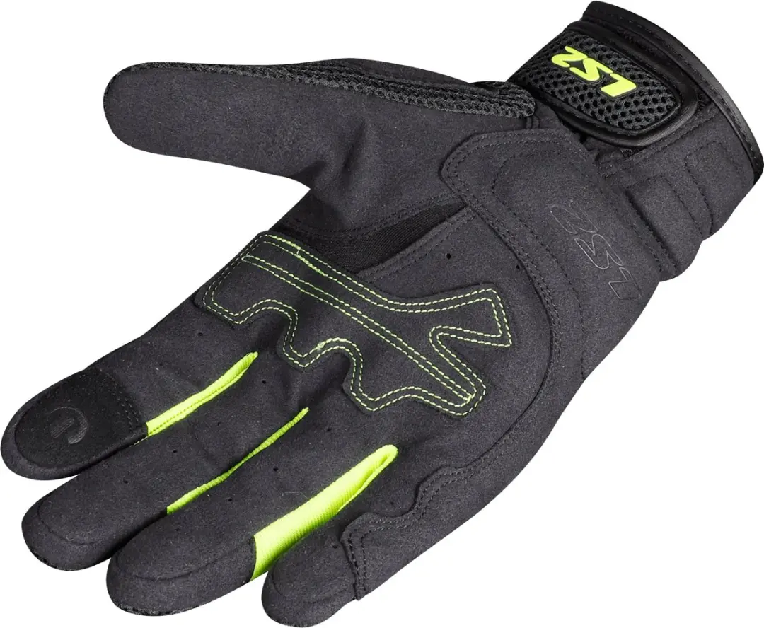 LS2 Kubra Motorhandschoenen - XL - Grijs/Fluor Geel - afbeelding 2 van 3
